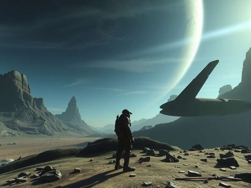 The Harbinger confronting Master Chief in a Forerunner structure