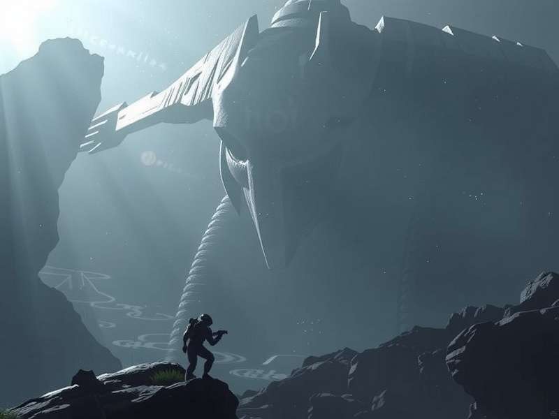 Halo Infinite Campaign gameplay showing Master Chief on Zeta Halo