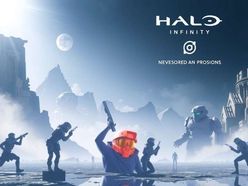 Halo Infinite player using Grappleshot for movement