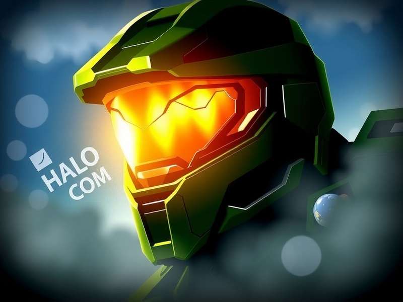 Master Chief standing on a cliff overlooking Zeta Halo in Halo Infinite