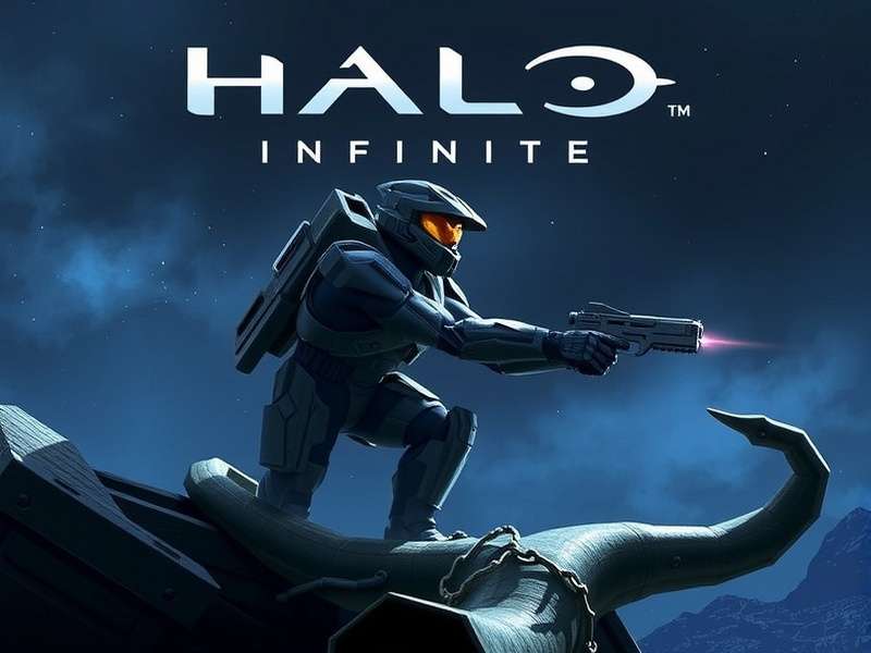 Master Chief overlooking a vast sci-fi landscape, representing Zeta Halo