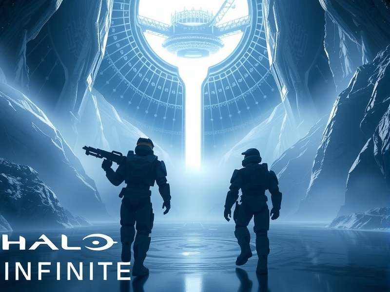 Halo Infinite Master Chief on Zeta Halo