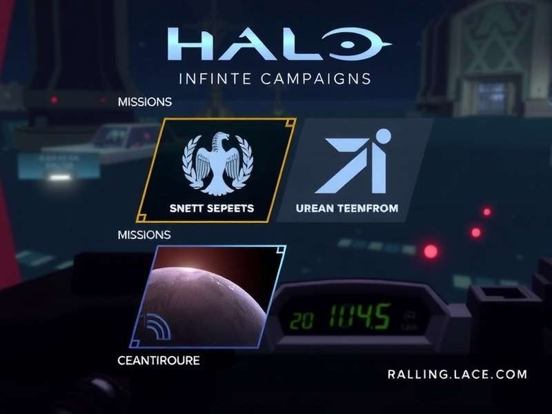 Master Chief in Halo Infinite Campaign Mission on Zeta Halo