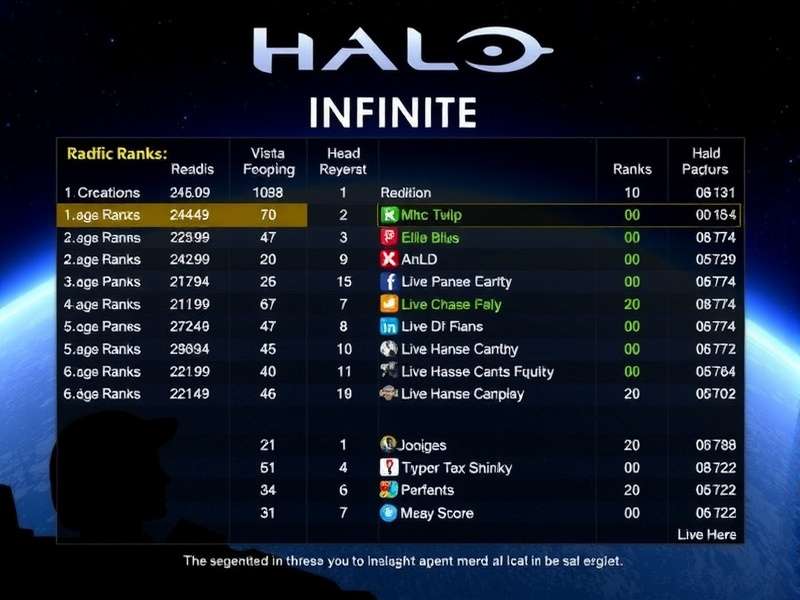 Halo Infinite competitive rank ladder visualization showing tiers from Bronze to Onyx