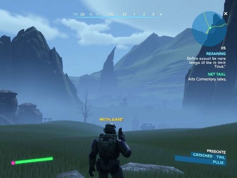 Spartans engaging in intense Big Team Battle combat on Fragmentation map