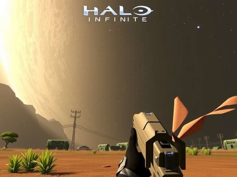 Halo Infinite Gameplay - Spartan using Grappleshot