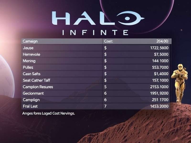 Halo Infinite Campaign Master Chief with pricing overlay showing $59.99