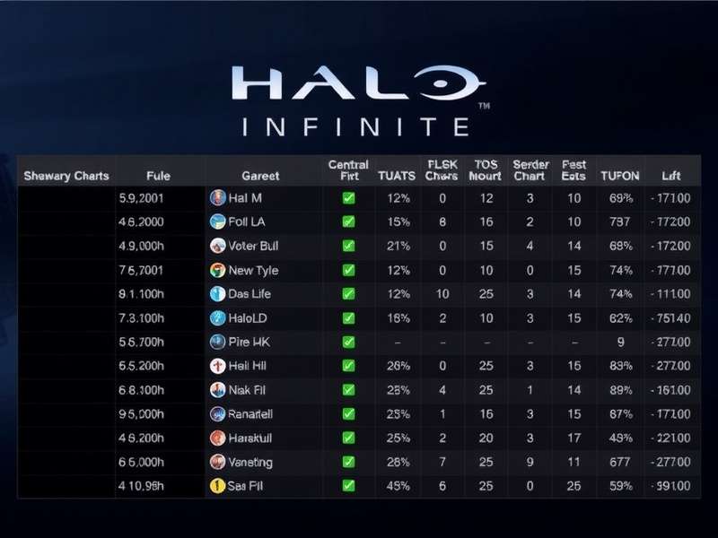 Halo Infinite Steam Player Count Chart showing seasonal fluctuations