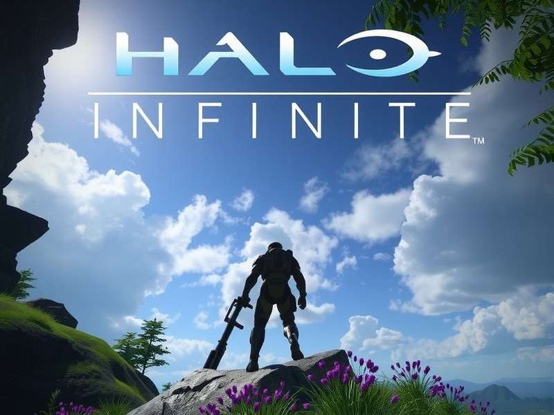 Halo Infinite PC gameplay screenshot showing Master Chief in action