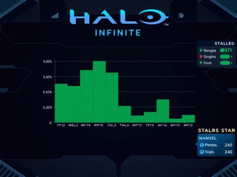 Halo Infinite competitive rank distribution chart