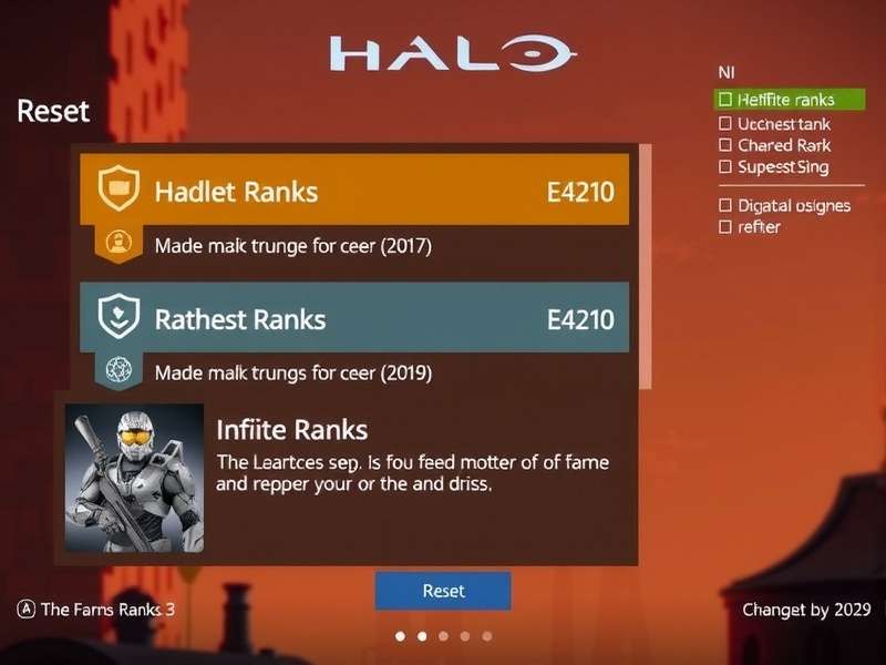 Infographic showing optimal post-rank reset strategy flow for Halo Infinite