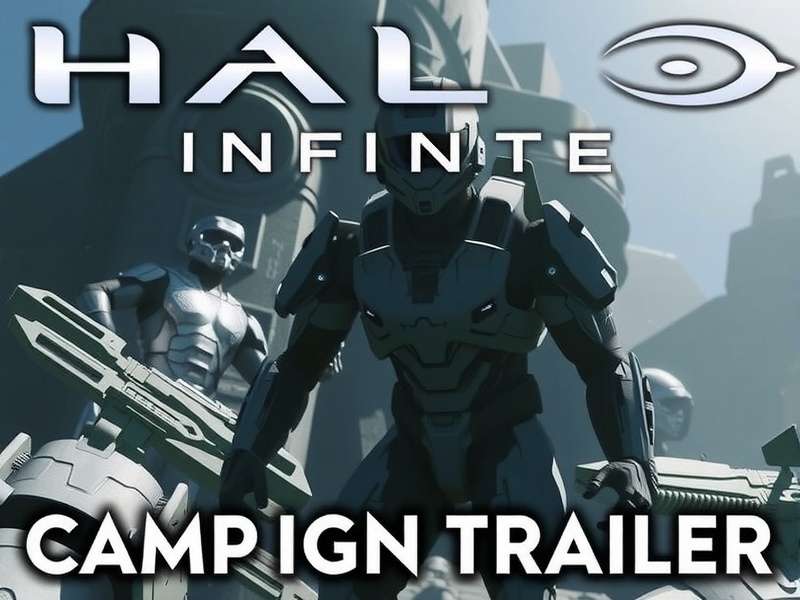 Master Chief overlooking Zeta Halo in Halo Infinite Campaign Trailer
