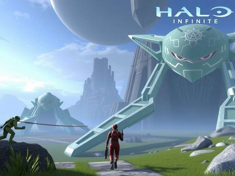 Sci-fi interior of a Forerunner structure