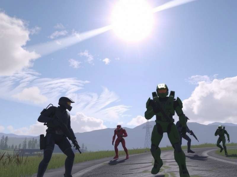 Halo Infinite Campaign Co Op Full Game – Master Chief and his fireteam exploring Zeta Halo