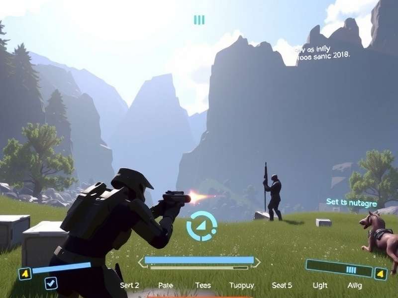 Halo Infinite multiplayer action screenshot featuring Spartans on a Zeta Halo map