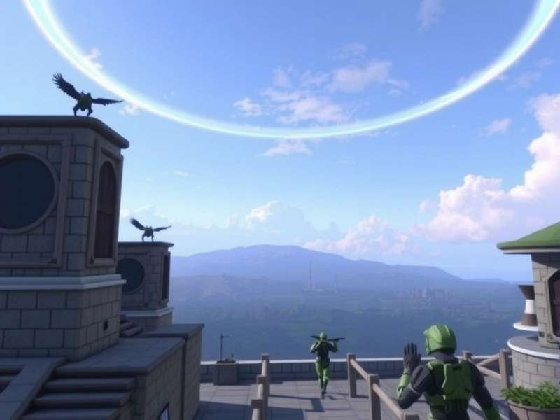 Halo Infinite campaign overview showing Zeta Halo ring and Master Chief