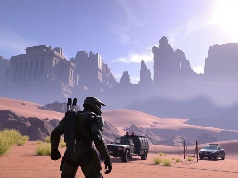 Halo Infinite Campaign Walkthrough — Master Chief on Zeta Halo facing the Banished