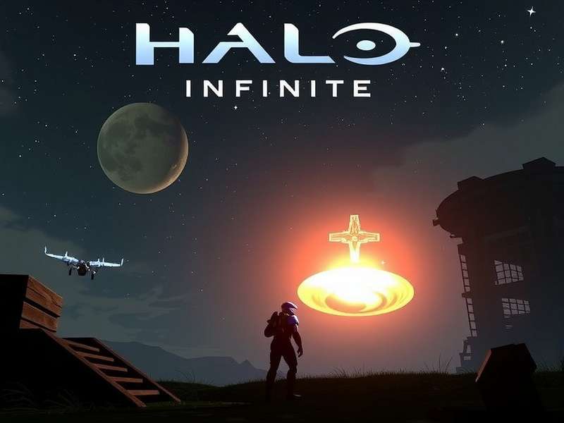 Halo Infinite Multiplayer - Spartan soldiers battling on a futuristic arena map with energy weapons and vehicles