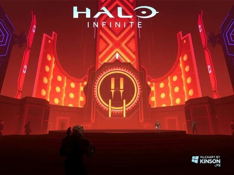 Halo Infinite Brute Chieftain leading a pack of Banished warriors