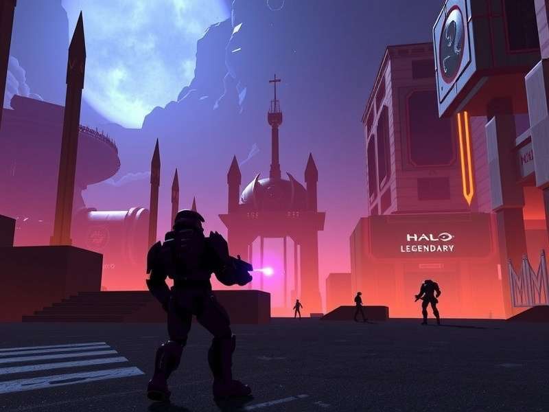 Halo Infinite Legendary Ending final battle scene with Master Chief and the Harbinger